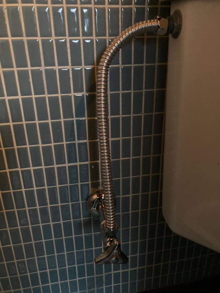 給水管接続部のパッキン劣化の写真